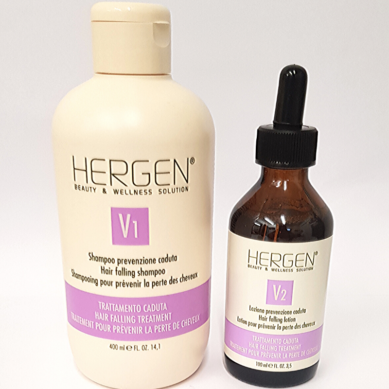 Hergen - set shampoo & druppels tegen haaruitval - anti haaruitval shampoo & lotion - V1 & V2 | Haarwerken online